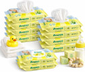 Bumpers Baby Wipes Aloe Vera & Vitamin E | 99% Water | 72 Count Pack of 10