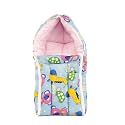 BUMTUM 0-6 Months New Born Baby Unisex Cotton Carry Bag/Sleeping Bag, 3 in 1 Baby Bed, Carry Nest for Infant, Teddy Girrafe (Dark Blue)