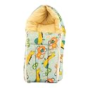 BUMTUM 0-6 Months New Born Baby Unisex Cotton Carry Bag/Sleeping Bag, 3 in 1 Baby Bed, Carry Nest for Infant, Teddy Girrafe (Sea Blue)