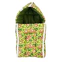 BUMTUM 0-6 Months New Born Baby Unisex Cotton Carry Bag/Sleeping Bag, 3 in 1 Baby Bed, Carry Nest for Infant, Elephant Print (Baby Pink)
