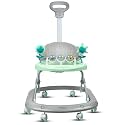 BUMTUM Baby Caterpillar Walker for 6 to 48 Months with Parental Handle Rod| Foldable Activity Walker| Baby Green & Grey Walker