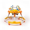 Bumtum Baby Kitty Walker for 06 to 48 Months with Parental Handle Rod | Foldable Activity Walker | Baby Orange &amp; Yellow Walker
