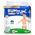 Bumtum Baby Diaper Pants, XX-Large Size, Double Layer Leakage Protection Infused With Aloe Vera, Cottony Soft High Absorb Technology (Pack of 1, 22 Pcs. per pack)