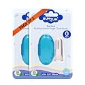 Bumtum Baby Finger Manual Toothbrush With Carry Case | Great For Massaging & Cleaning Gums | Soft Finger Brush for Safe and Effective Oral Care for Kids (Blue, 2 Count)