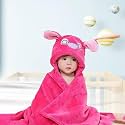 Bumtum Baby Soft Cotton Hooded Bath Towel | Ultra Absorbent | for Newborn, Infant Boys and Girls (Green Panda)