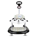 Bumtum Baby Panda Bravo Walker for 06 to 48 Months with Parental Handle Rod| Foldable Activity Walker| Baby Panda White &amp; Black Baby Walker