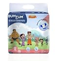Bumtum Chota Bheem Medium Baby Diaper Pants, 72 Count, Leakage Protection Infused With Aloe Vera, Cottony Soft High Absorb Technology (Pack of 2)