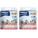 Bumtum Chota Bheem Medium Baby Diaper Pants, 72 Count, Leakage Protection Infused With Aloe Vera, Cottony Soft High Absorb Technology (Pack of 2)