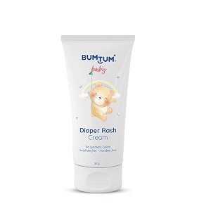 bumtum diaper rash cream with natural ingredients  paraben amp sulphate free dermatologically tested nappy cream for newborns amp babies white 50g x pack of 1