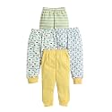 BUMZEE Baby Boys Regular Fit Cotton Full Length Pajamas Pack of 4