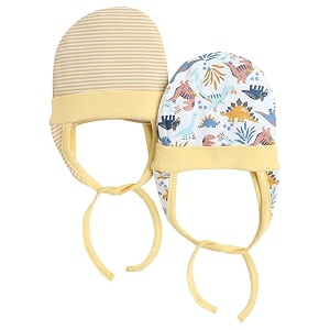 BUMZEE Baby Boys Cotton Printed Ear Flap
