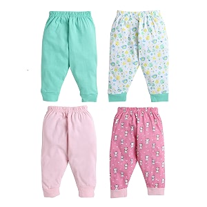 bumzee baby girl regular fit high rise cotton variety pack pyjama of 1