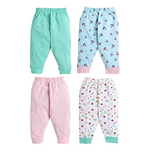 bumzee baby girl regular fit high rise cotton variety pack pyjama of 1