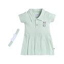 BUMZEE Baby Girls Cotton Half Sleeves Knee