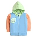 BUMZEE Green Boys Full Sleeves Hooded Sweatshirt