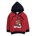 BUMZEE Green Boys Full Sleeves Hooded Sweatshirt