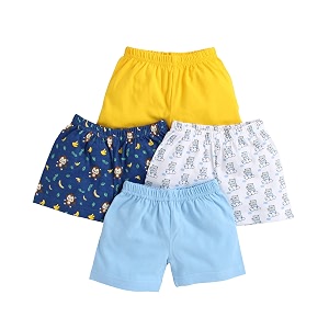bumzee boys printed shorts pack of 4