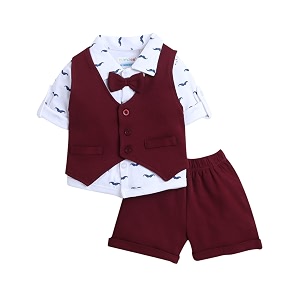 BUMZEE Boys Regular Fit Full Sleeves Collar