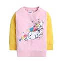 BUMZEE Girls Regular Fit Full Sleeves Round Neck Cotton Sweatshirt