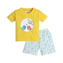 BUMZEE Girls Regular Fit Half Sleeves Round Neck Cotton T-Shirt Short Set