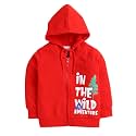 BUMZEE Green Boys Full Sleeves Hooded Sweatshirt