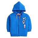 BUMZEE Royal Blue Boys Full Sleeves Hooded Sweatshirt Age - 5-6 Years