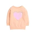 BUMZEE Girls Regular Fit Full Sleeves Round Neck Cotton Blend Sweatshirt