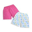BUMZEE Girls Regular Fit Cotton Shorts Pack of 2