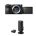 Bundle of Sony Alpha 6700 – APS-C Interchangeable Lens Camera with 26 MP Sensor, 4K Video, AI-Based Subject Recognition, and Vlog Friendly Functions + Sony Wireless Streaming Microphone ECM-S1