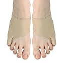Bunion Relief Sleeve - Splint and Pinky Toe Separator for Men and Women - Toe Spacer Socks - Elastic Cushions with Silicone Pads for Comfort and Protection All-Day Wear (Size: L)