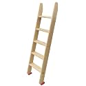 Bunk Bed Ladder - Eco-Friendly Solid Wood, High Durability &amp; 300KG Weight Capacity, Non-Slip Rubber Feet, Includes Various Mounting Accessories, Ideal for Dorms, Bedrooms