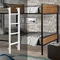 Bunk Bed Ladder, Metal Replacement Ladder with Hooks, Adjustable Climb Space-Saving Design for Twin Beds