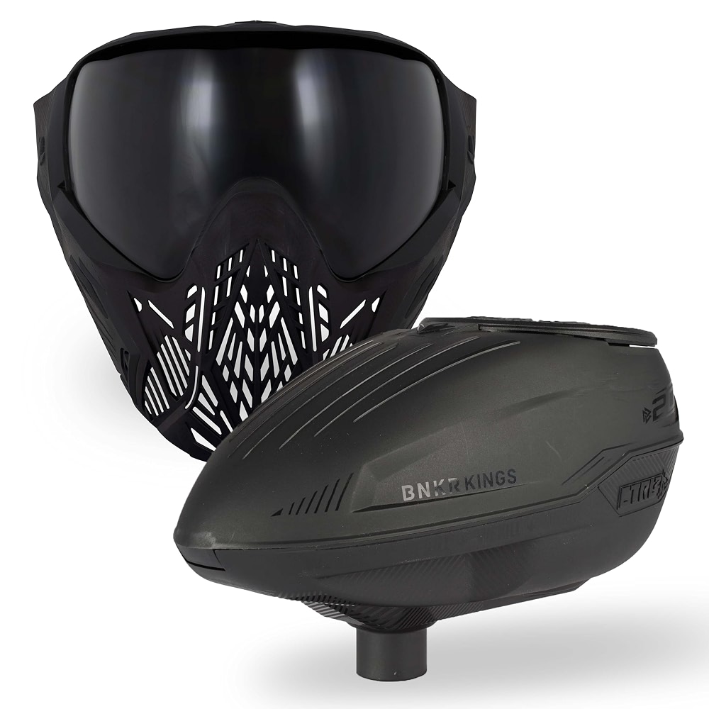 Bunkerkings Ctrl 2 Paintball Hopper Loader & CMD Mask Goggle Killer ...