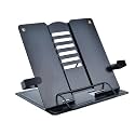 Bunny zilla Metal Book Stand Holder | Portable Cookbook Holder,Adjustable Recipes Book Organizer | Book Stands & Holders for Reading Study Foldable Accessories