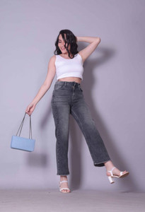 Burani Straight Fit Women Grey Jeans