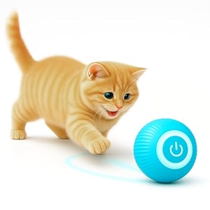 buraq 360 smart gravity self roller ball cat toy type-c charge interactive toys automatic rolling smart ball