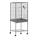 BURAQ Alloy Steel Pets Exotic Extendable Bird Cage, Heavy Duty Rolling Stand, For Parakeets Cockatiels, Canary, Finch, Suitable For All Types Of Birds