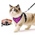 Buraq Pets Cat Harness with Leash with 2 pcs Collor No Pull No Choke
