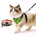 Buraq Pets Cat Harness with Leash with 2 pcs Collor No Pull No Choke