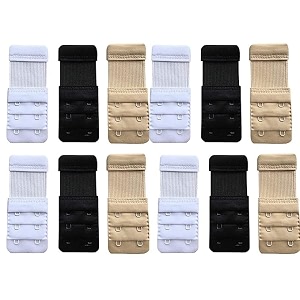 elastic bra hook extender 2hook3 eye with extra elastic- increase band length-bra hook extender combo for women
