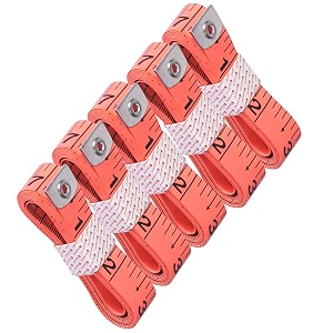 body measuring tape for tailoring amp fitness  150 cm  60 inch dual scale cm amp inch  flexible fiberglass cloth measuring tape for sewing gym amp home useorangepack of 5