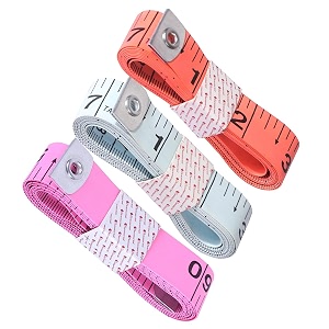 measuring tape - body measurement inch tape - 60 inches150 cms - double side rulers fiberglass flexible portablesewing dress making tailor39s tape-p3 pink whiteorange
