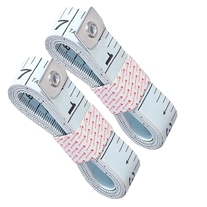 body measuring tape for tailoring amp fitness  150 cm  60 inch dual scale cm amp inch  flexible fiberglass cloth measuring tape for sewing gym amp home usewhite pack of 2