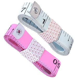 measuring tape - body measurement inch tape - 60 inches150 cms - double side rulers fiberglass flexible portablesewing dress making tailor39s tape-p2 pink white