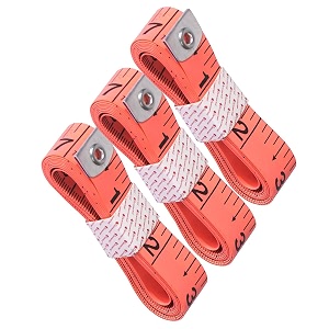 body measuring tape 150cm60 inchsewing tapeorange-3pc