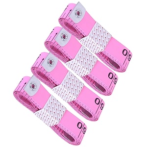body measuring tape 150cm60 inchsewing tapepink-4pc