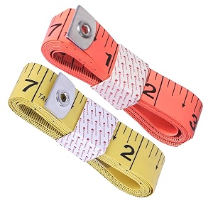 measuring tape - body measurement inch tape - 60 inches150 cms - double side rulers fiberglass flexible portablesewing dress making tailor39s tape-p2 yellow orange