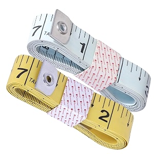 measuring tape - body measurement inch tape - 60 inches150 cms - double side rulers fiberglass flexible portablesewing dress making tailor39s tape-p2 yellow white