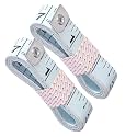 Body Measuring Tape for Tailoring &amp; Fitness | 150 cm / 60 Inch Dual Scale (cm &amp; inch) | Flexible Fiberglass Cloth Measuring Tape for Sewing, Gym &amp; Home Use(White Pack of 2)