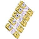 Body Measuring Tape for Tailoring &amp; Fitness | 150 cm / 60 Inch Dual Scale (cm &amp; inch) | Flexible Fiberglass Cloth Measuring Tape for Sewing, Gym &amp; Home Use (Yellow,pack of 5)